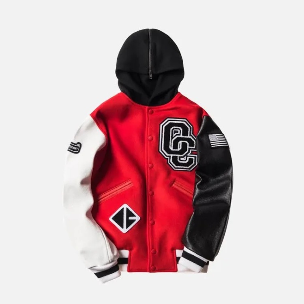 Opening Ceremony Torch Hooded Varsity Jacket Jewel